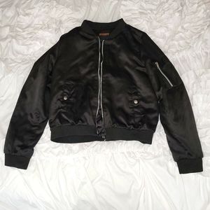 Ambiance Outerwear Silky bomber jacket
